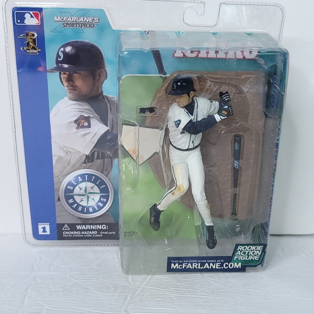 Ichiro Suzuki Seattle Mariners Series 1 Rookie Action Figure McFarlane (2002)
